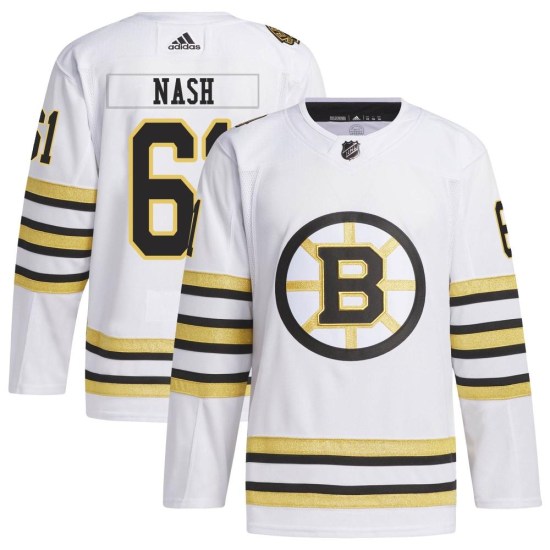 Rick Nash Boston Bruins Authentic 100th Anniversary Primegreen Adidas Jersey - White