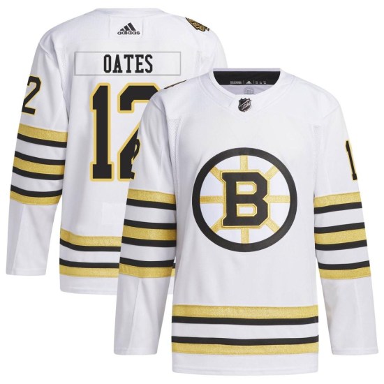 Adam Oates Boston Bruins Authentic 100th Anniversary Primegreen Adidas Jersey - White