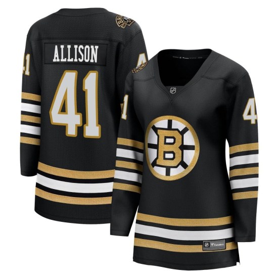 Jason Allison Boston Bruins Women's Premier Breakaway 100th Anniversary Fanatics Branded Jersey - Black