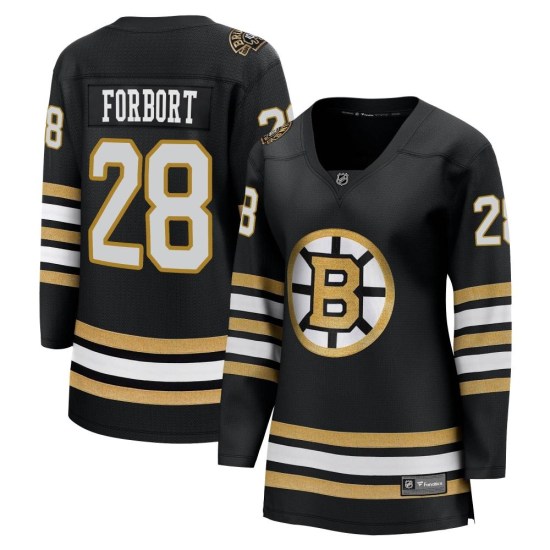 Derek Forbort Boston Bruins Women's Premier Breakaway 100th Anniversary Fanatics Branded Jersey - Black
