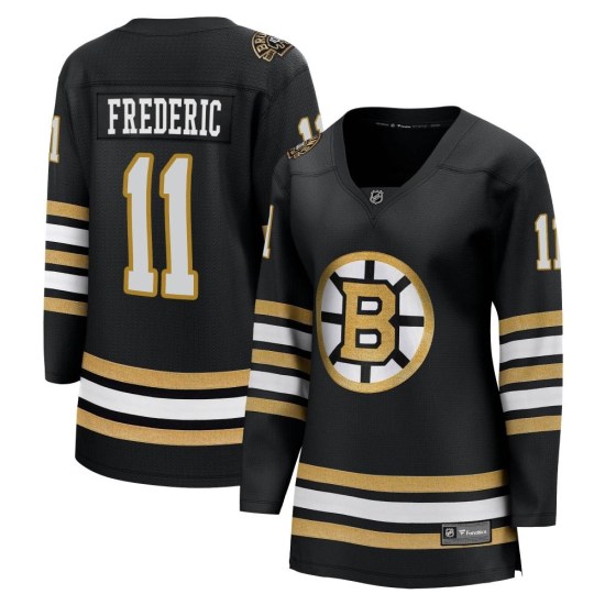 Trent Frederic Boston Bruins Women's Premier Breakaway 100th Anniversary Fanatics Branded Jersey - Black