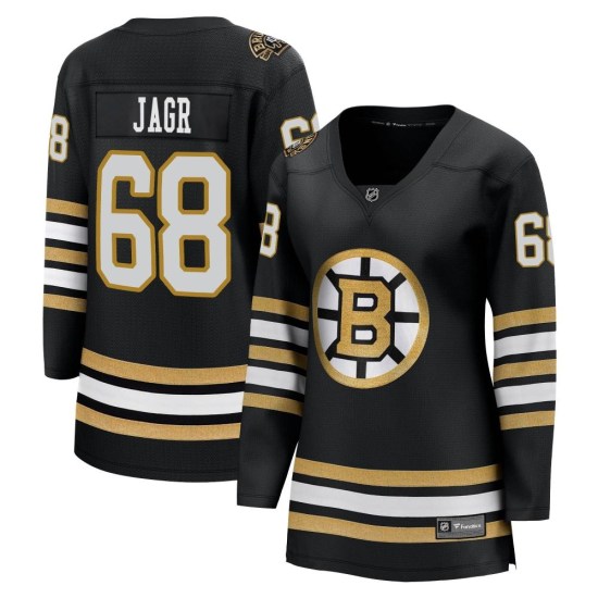 Jaromir Jagr Boston Bruins Women's Premier Breakaway 100th Anniversary Fanatics Branded Jersey - Black