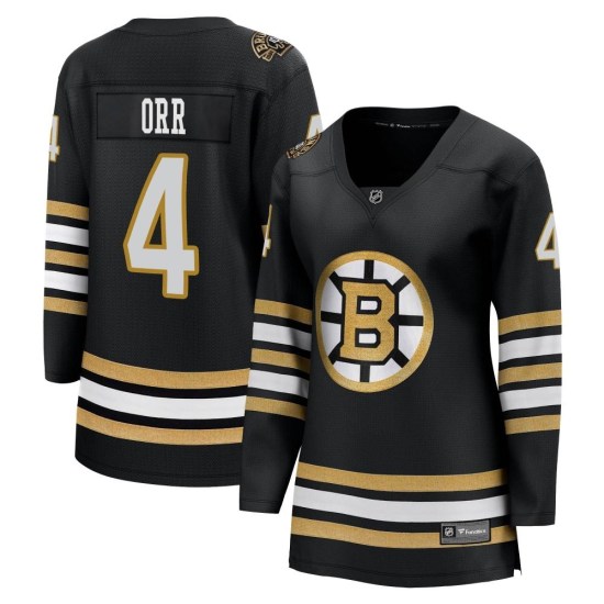 Bobby Orr Boston Bruins Women's Premier Breakaway 100th Anniversary Fanatics Branded Jersey - Black