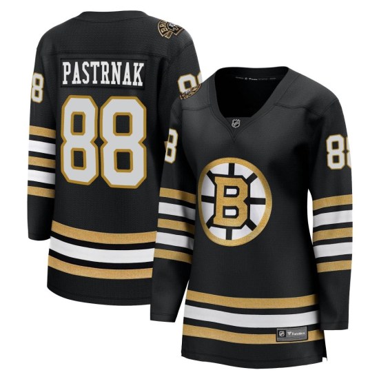 David Pastrnak Boston Bruins Women's Premier Breakaway 100th Anniversary Fanatics Branded Jersey - Black