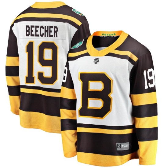 Johnny Beecher Boston Bruins Youth Breakaway 2019 Winter Classic Fanatics Branded Jersey - White