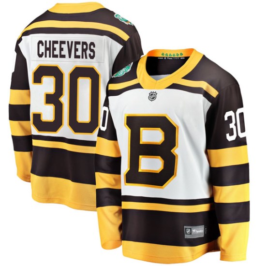 Gerry Cheevers Boston Bruins Youth Breakaway 2019 Winter Classic Fanatics Branded Jersey - White