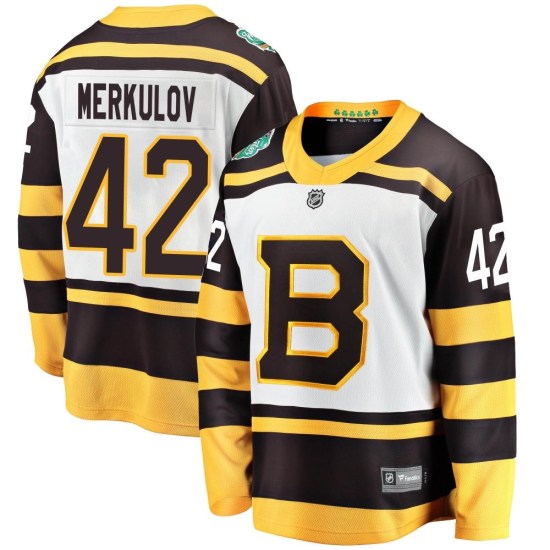 Georgii Merkulov Boston Bruins Youth Breakaway 2019 Winter Classic Fanatics Branded Jersey - White