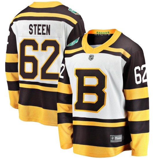 Oskar Steen Boston Bruins Youth Breakaway 2019 Winter Classic Fanatics Branded Jersey - White