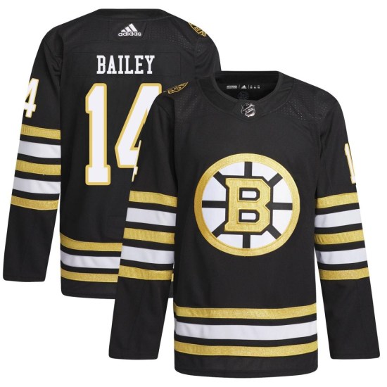 Garnet Ace Bailey Boston Bruins Youth Authentic 100th Anniversary Primegreen Adidas Jersey - Black