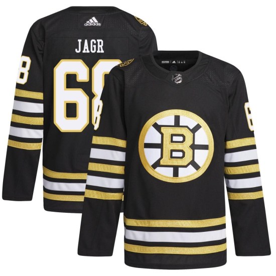 Jaromir Jagr Boston Bruins Youth Authentic 100th Anniversary Primegreen Adidas Jersey - Black
