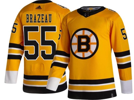 Justin Brazeau Boston Bruins Youth Breakaway 2020/21 Special Edition Adidas Jersey - Gold