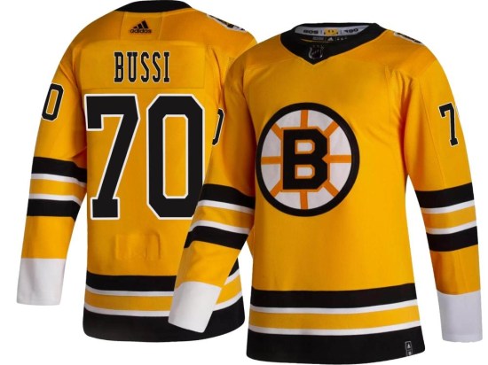 Brandon Bussi Boston Bruins Youth Breakaway 2020/21 Special Edition Adidas Jersey - Gold