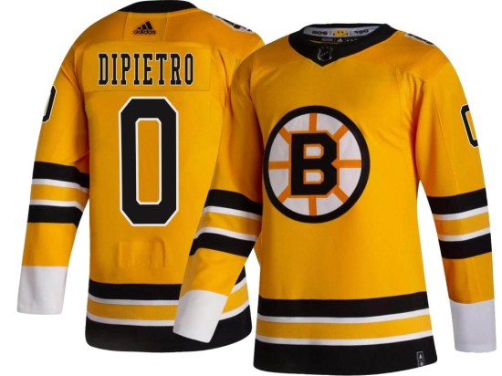 Michael DiPietro Boston Bruins Youth Breakaway 2020/21 Special Edition Adidas Jersey - Gold