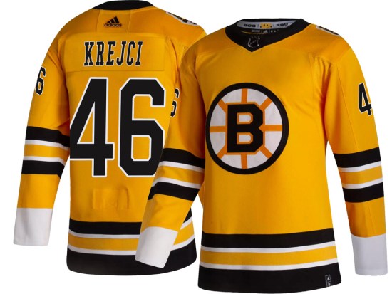 David Krejci Boston Bruins Youth Breakaway 2020/21 Special Edition Adidas Jersey - Gold