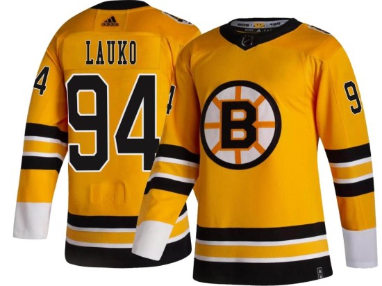 Jakub Lauko Boston Bruins Youth Breakaway 2020/21 Special Edition Adidas Jersey - Gold