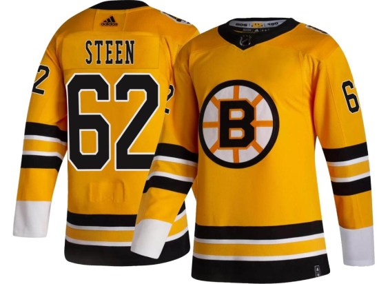 Oskar Steen Boston Bruins Youth Breakaway 2020/21 Special Edition Adidas Jersey - Gold