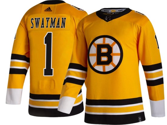Jeremy Swayman Boston Bruins Youth Breakaway 2020/21 Special Edition Adidas Jersey - Gold