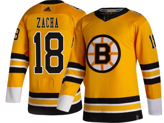 Pavel Zacha Boston Bruins Youth Breakaway 2020/21 Special Edition Adidas Jersey - Gold