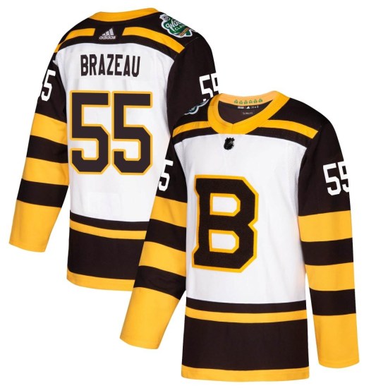 Justin Brazeau Boston Bruins Authentic 2019 Winter Classic Adidas Jersey - White