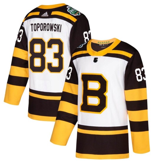 Luke Toporowski Boston Bruins Authentic 2019 Winter Classic Adidas Jersey - White
