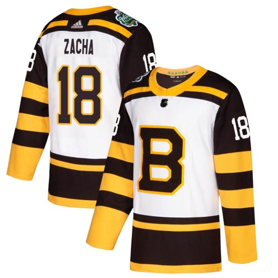 Pavel Zacha Boston Bruins Authentic 2019 Winter Classic Adidas Jersey - White