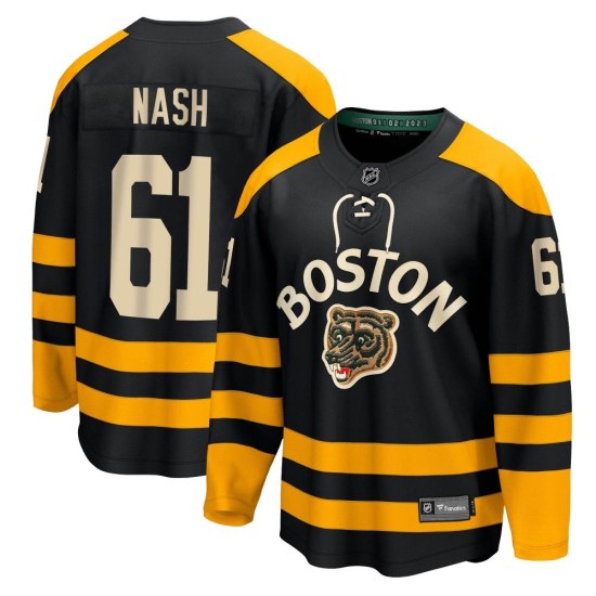 Rick Nash Boston Bruins Youth Breakaway 2023 Winter Classic Fanatics Branded Jersey - Black