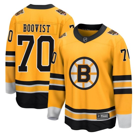 Jesper Boqvist Boston Bruins Youth Breakaway 2020/21 Special Edition Fanatics Branded Jersey - Gold