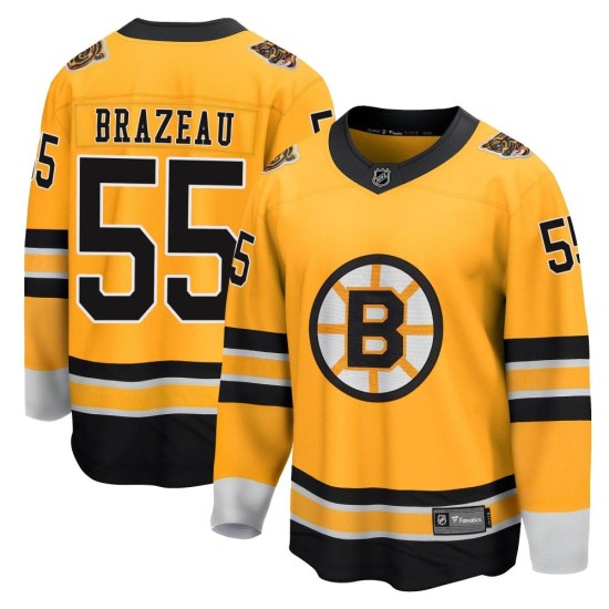 Justin Brazeau Boston Bruins Youth Breakaway 2020/21 Special Edition Fanatics Branded Jersey - Gold