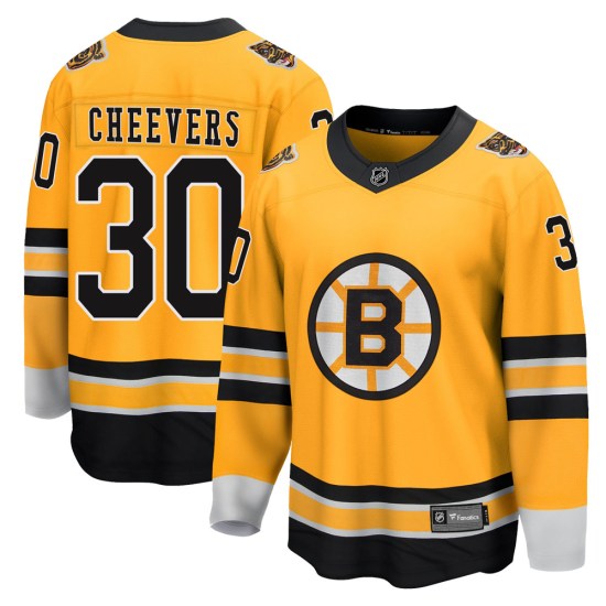 Gerry Cheevers Boston Bruins Youth Breakaway 2020/21 Special Edition Fanatics Branded Jersey - Gold