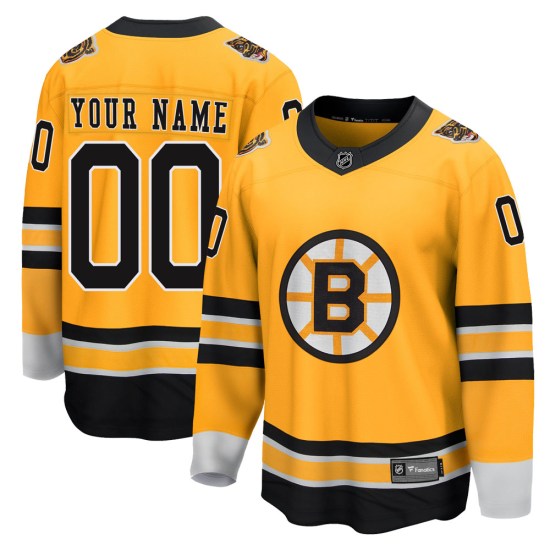 Custom Boston Bruins Youth Breakaway Custom 2020/21 Special Edition Fanatics Branded Jersey - Gold