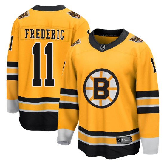 Trent Frederic Boston Bruins Youth Breakaway 2020/21 Special Edition Fanatics Branded Jersey - Gold