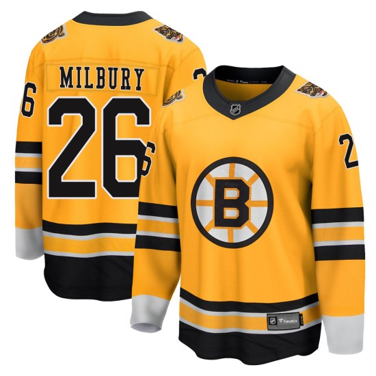 Mike Milbury Boston Bruins Youth Breakaway 2020/21 Special Edition Fanatics Branded Jersey - Gold