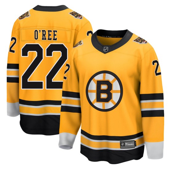Willie O'ree Boston Bruins Youth Breakaway 2020/21 Special Edition Fanatics Branded Jersey - Gold