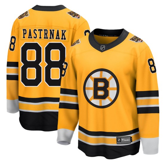 David Pastrnak Boston Bruins Youth Breakaway 2020/21 Special Edition Fanatics Branded Jersey - Gold