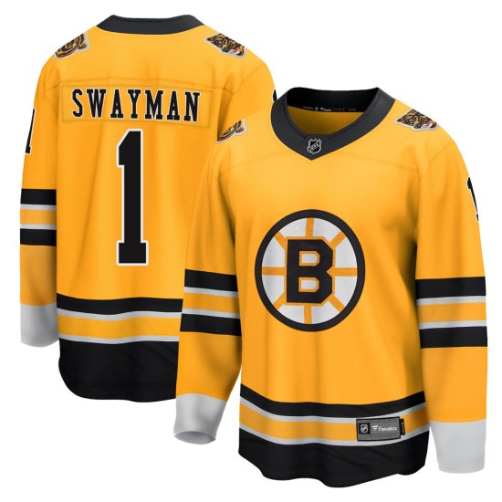 Jeremy Swayman Boston Bruins Youth Breakaway 2020/21 Special Edition Fanatics Branded Jersey - Gold