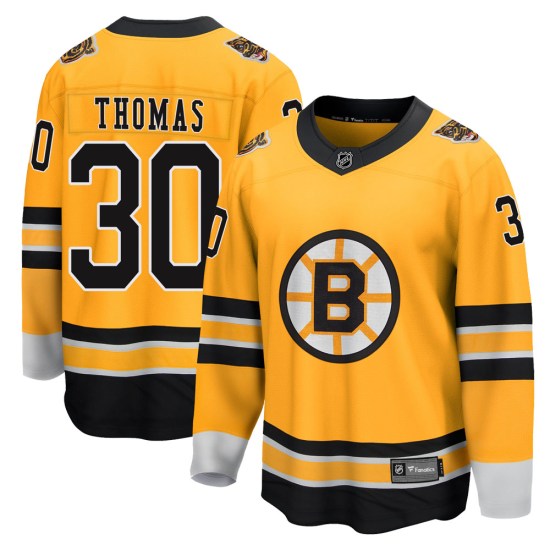 Tim Thomas Boston Bruins Youth Breakaway 2020/21 Special Edition Fanatics Branded Jersey - Gold