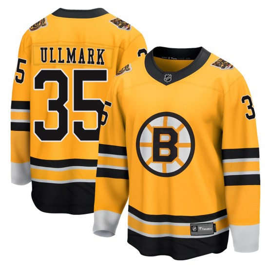 Linus Ullmark Boston Bruins Youth Breakaway 2020/21 Special Edition Fanatics Branded Jersey - Gold