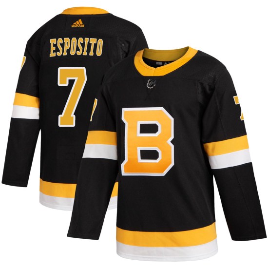 Phil Esposito Boston Bruins Youth Authentic Alternate Adidas Jersey - Black