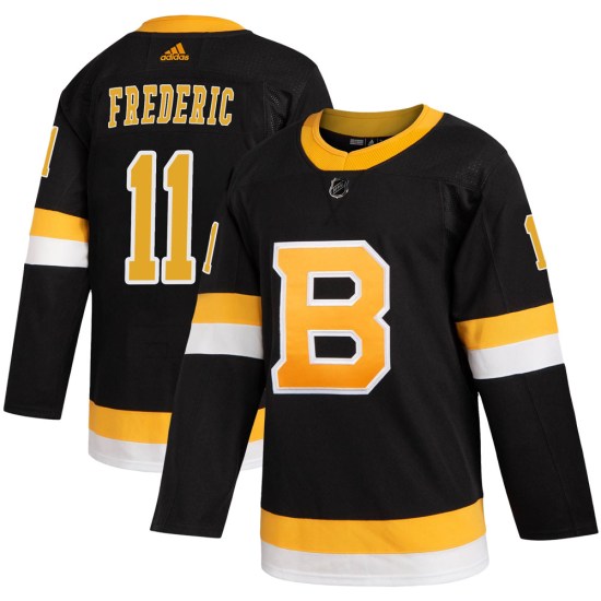 Trent Frederic Boston Bruins Youth Authentic Alternate Adidas Jersey - Black