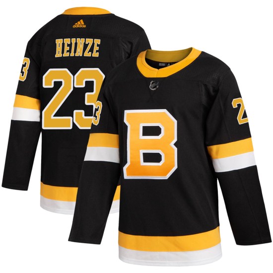 Steve Heinze Boston Bruins Youth Authentic Alternate Adidas Jersey - Black
