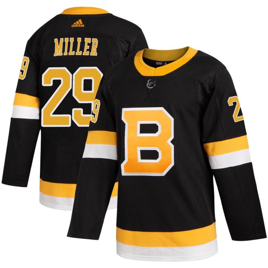 Jay Miller Boston Bruins Youth Authentic Alternate Adidas Jersey - Black