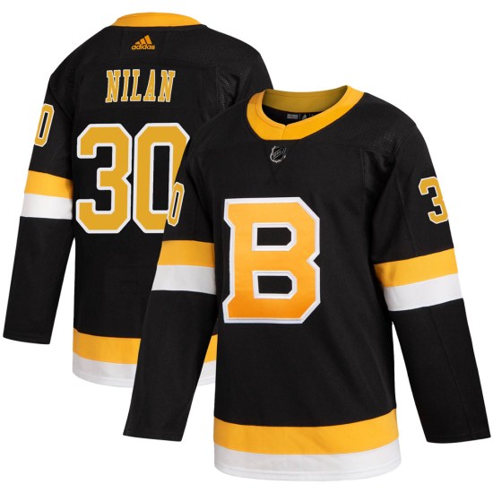 Chris Nilan Boston Bruins Youth Authentic Alternate Adidas Jersey - Black