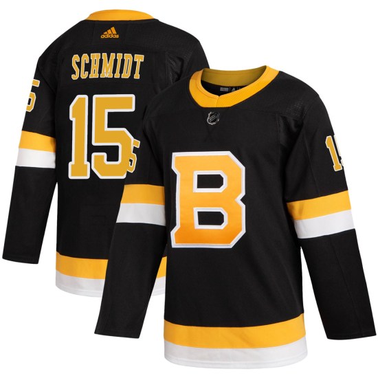 Milt Schmidt Boston Bruins Youth Authentic Alternate Adidas Jersey - Black