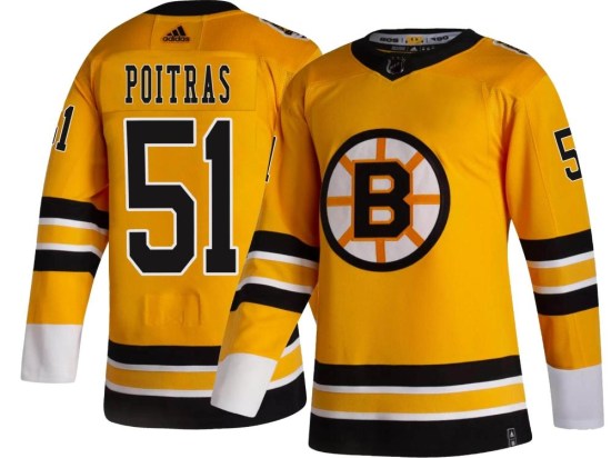 Matthew Poitras Boston Bruins Breakaway 2020/21 Special Edition Adidas Jersey - Gold