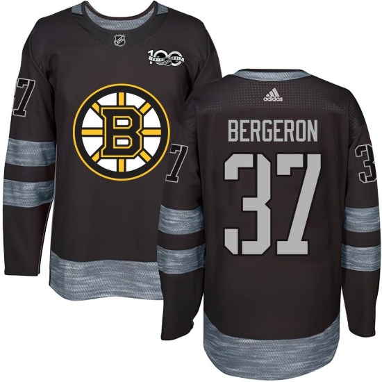 Patrice Bergeron Boston Bruins Authentic 1917-2017 100th Anniversary Jersey - Black