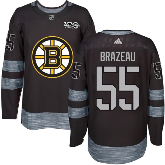 Justin Brazeau Boston Bruins Authentic 1917-2017 100th Anniversary Jersey - Black