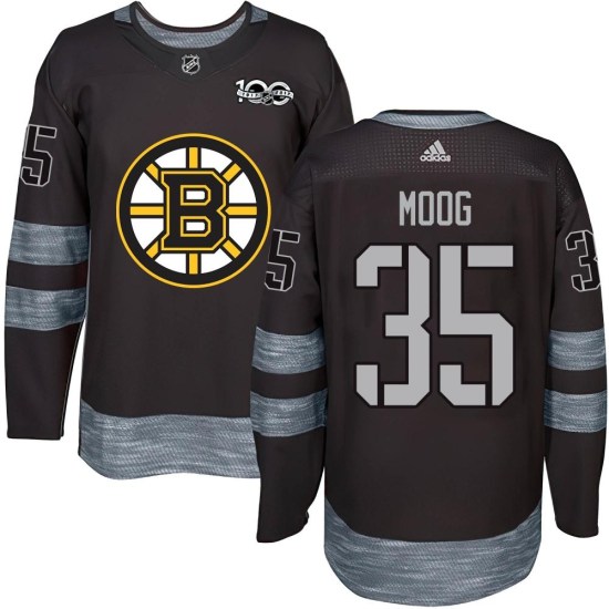 Andy Moog Boston Bruins Authentic 1917-2017 100th Anniversary Jersey - Black