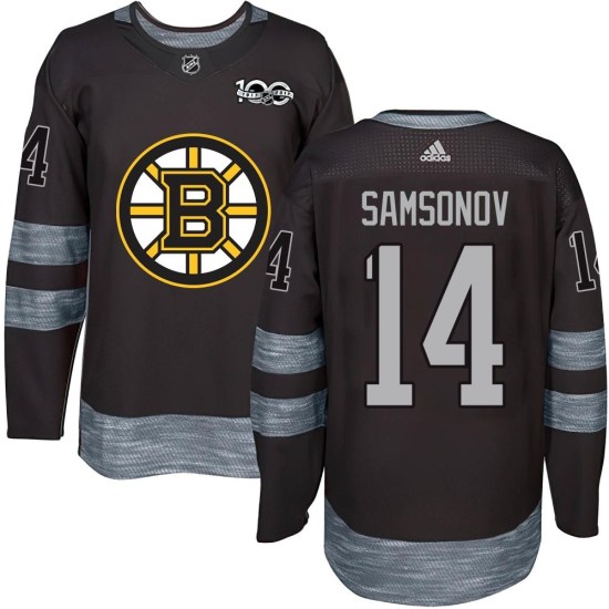Sergei Samsonov Boston Bruins Authentic 1917-2017 100th Anniversary Jersey - Black