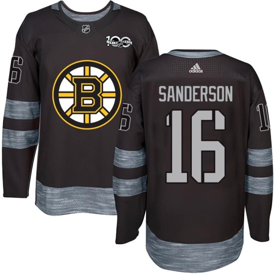Derek Sanderson Boston Bruins Authentic 1917-2017 100th Anniversary Jersey - Black