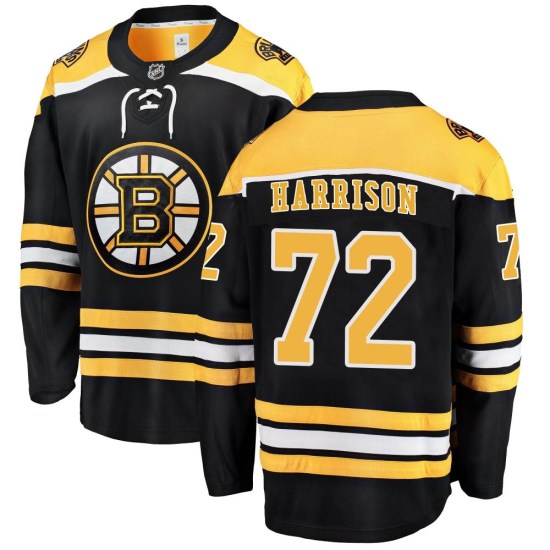 Brett Harrison Boston Bruins Breakaway Home Fanatics Branded Jersey - Black